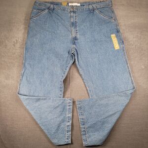Levi's Signature Gold Carpenter Light Wash Denim Jeans Baggy 48x32‎ New